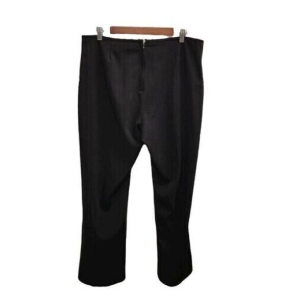 Blu Sage Womens Size 14 Black Solid Stretch Casual Dress Pants - Picture 9 of 9